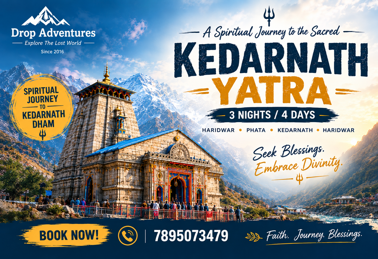 Kedarnath Yatra, Ex Haridwar